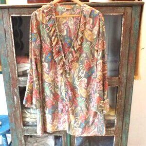 BOHOO FASHION Ruffle Blouse PASILEY Flare Sleeve Blouse